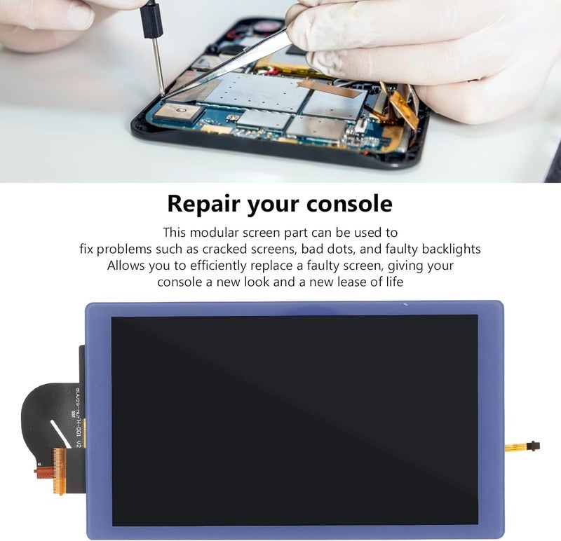 Cuifati LCD Screen Replacement for Lite, Digitizer LCD Display Panel Repair Part, Compatible with Lite Game Console (Dark Blue) - Image 3